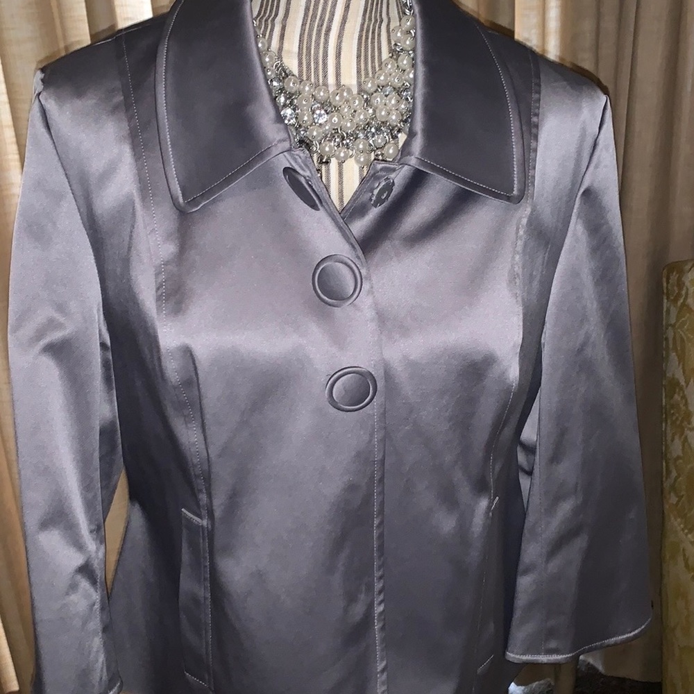 LAL (Live A Little) Silver Grey Short Jacket (NWOT)